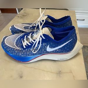 Nike Vaporfly Next% WORN ONLY ONCE, Royal Blue Mens size 10.5